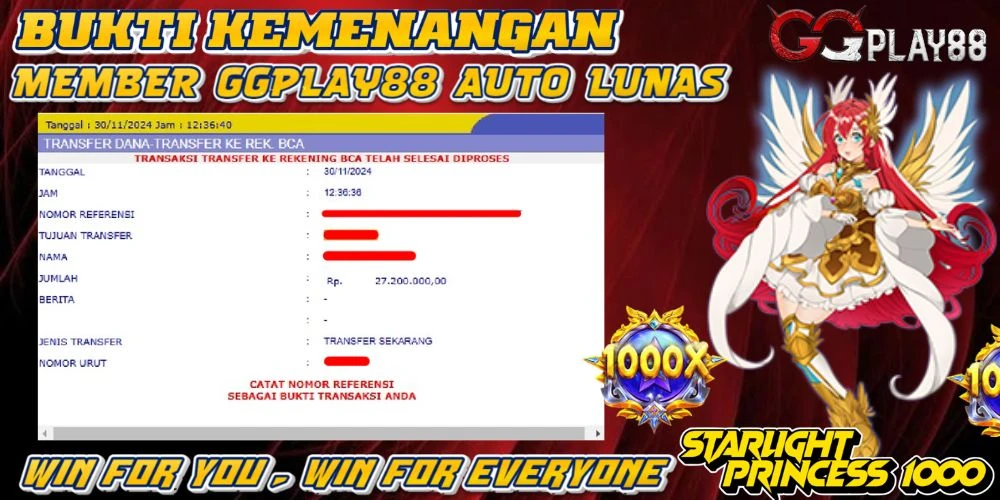 🎁BUKTI WITHDRAW PLAYER AKTIF HARI INI,, SELAMAT KEPADA PLAYER SETIA GGPLAY88 🎁