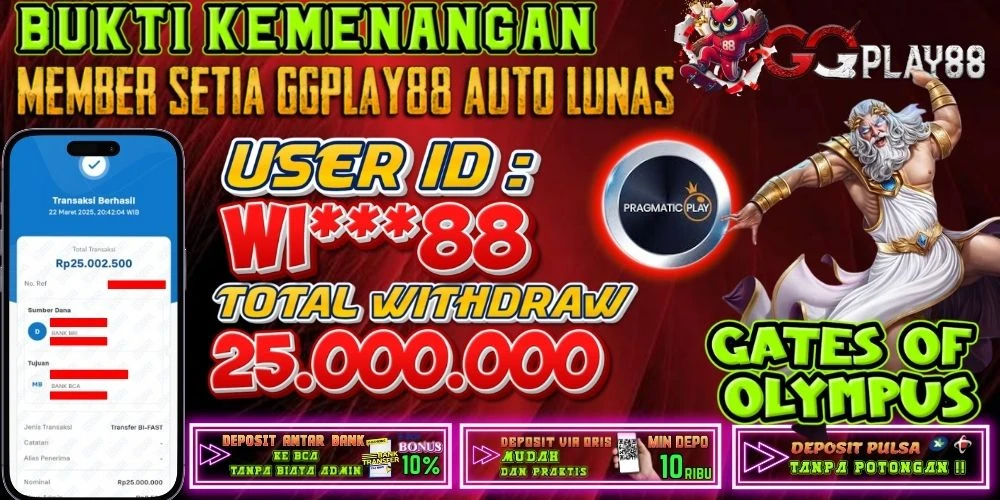 BUKTI KEMENANGAN GATES OF OLYMPUS