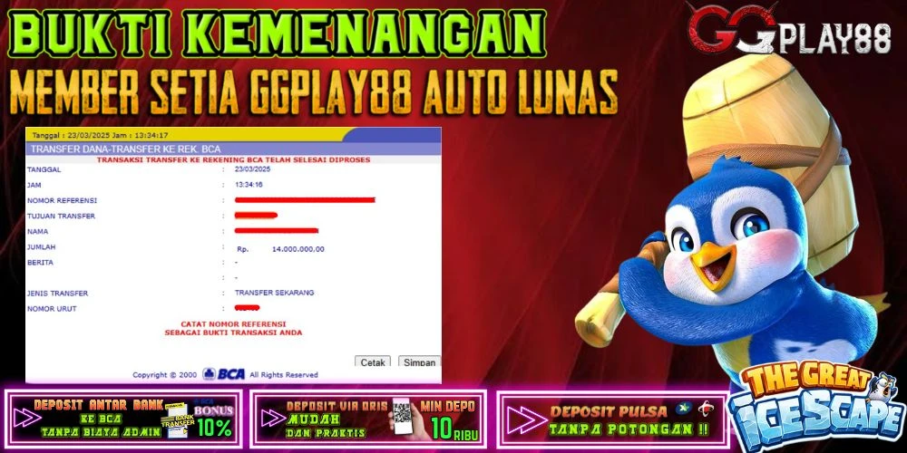 BUKTI WITHDRAW PLAYER AKTIF PG SOFT