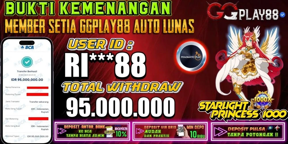 BUKTI KEMENANGAN STARLIGHT PRINCESS 1000