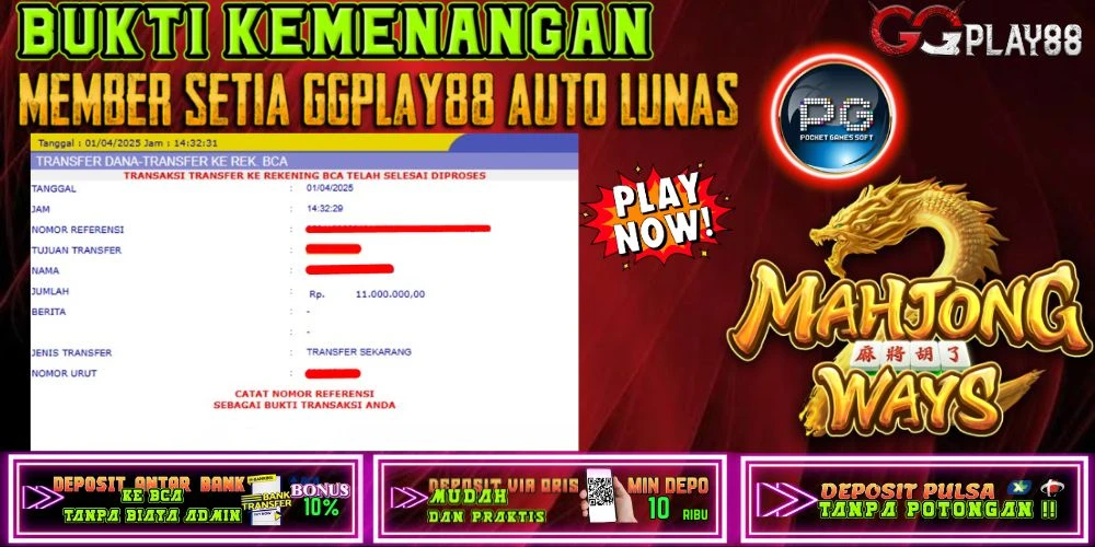 🎁BUKTI WITHDRAW PLAYER AKTIF HARI INI,, SELAMAT KEPADA PLAYER SETIA GGPLAY88 🎁