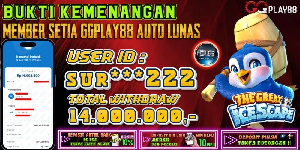 BUKTI WITHDRAW PLAYER AKTIF HARI INI, PG SOFT