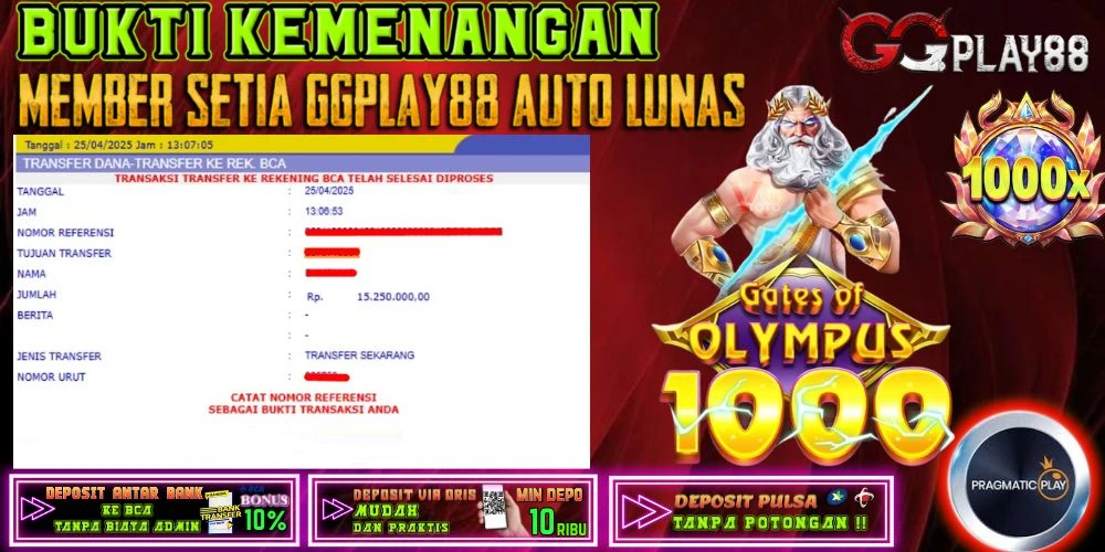 🎁BUKTI WITHDRAW PLAYER AKTIF HARI INI,, SELAMAT KEPADA PLAYER SETIA GGPLAY88 🎁