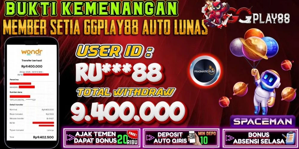 BUKTI KEMENANGAN SPACEMAN
