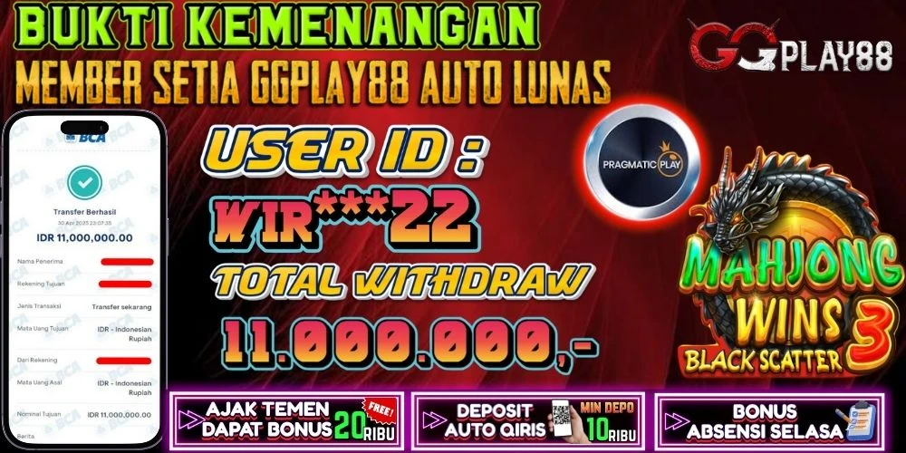 🎁BUKTI WITHDRAW PLAYER AKTIF HARI INI,, SELAMAT KEPADA PLAYER SETIA GGPLAY88 🎁