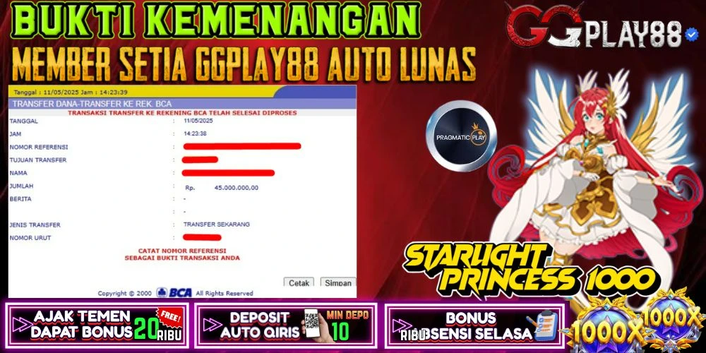 🎁BUKTI WITHDRAW PLAYER AKTIF HARI INI,, SELAMAT KEPADA PLAYER SETIA GGPLAY88 🎁