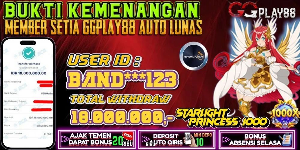 🎁BUKTI WITHDRAW PLAYER AKTIF HARI INI,, SELAMAT KEPADA PLAYER SETIA GGPLAY88 🎁