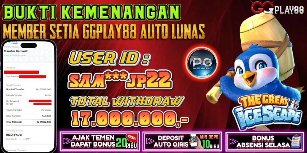 🎁BUKTI WITHDRAW PLAYER AKTIF HARI INI,, SELAMAT KEPADA PLAYER SETIA GGPLAY88 🎁